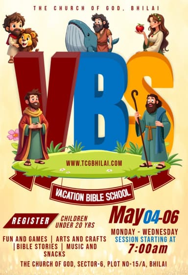 VBS – Vacation Bible School poster