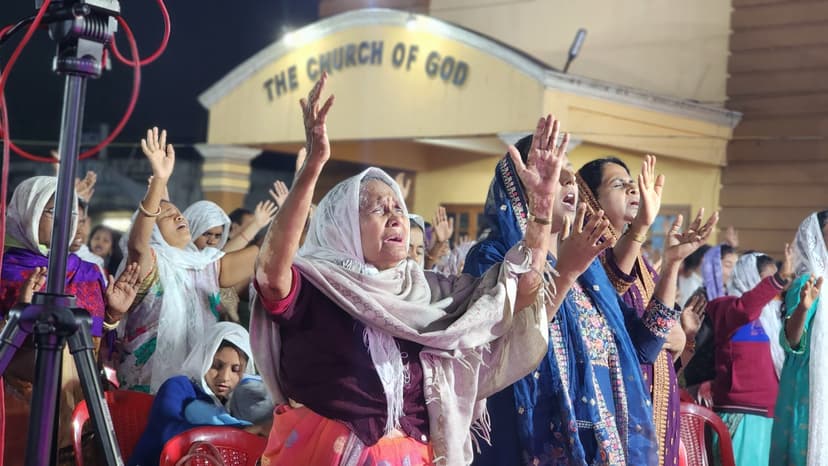 Church worship service